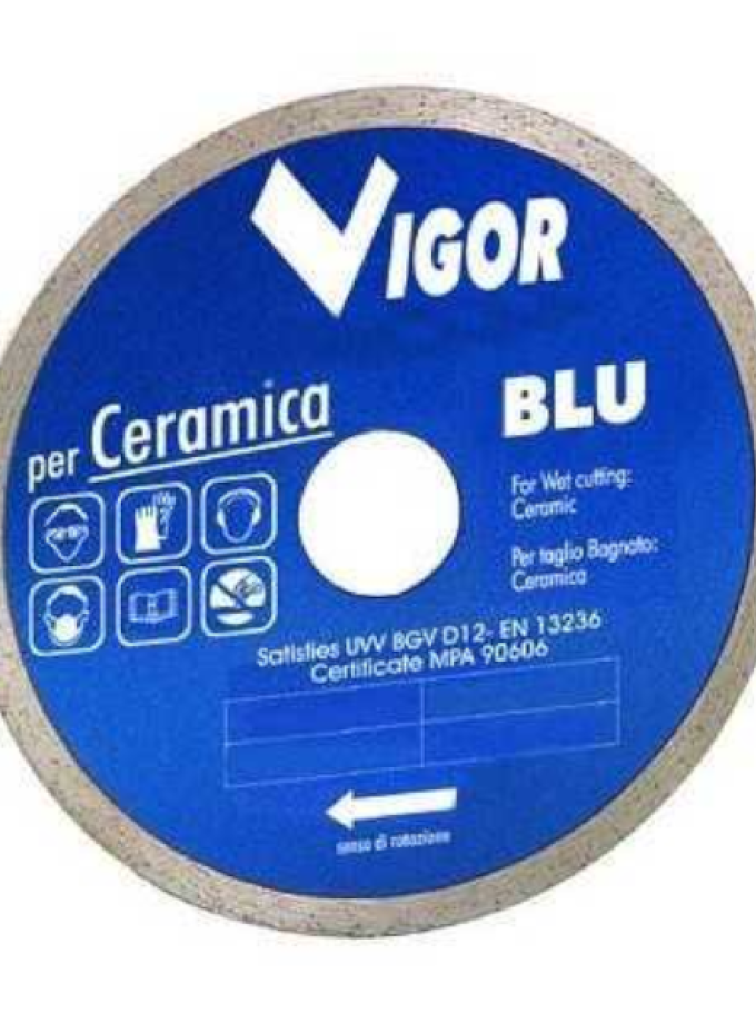 DISCHI DIAMANTATI PER CERAMICA VIGOR CERAMIC BLU D.150 MM