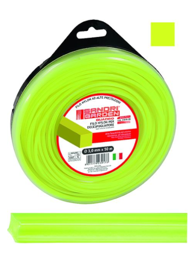 FILO P/DECESPUGLIATORI SANDRIGARDEN QUADRO D. 3 mm x 50 mt