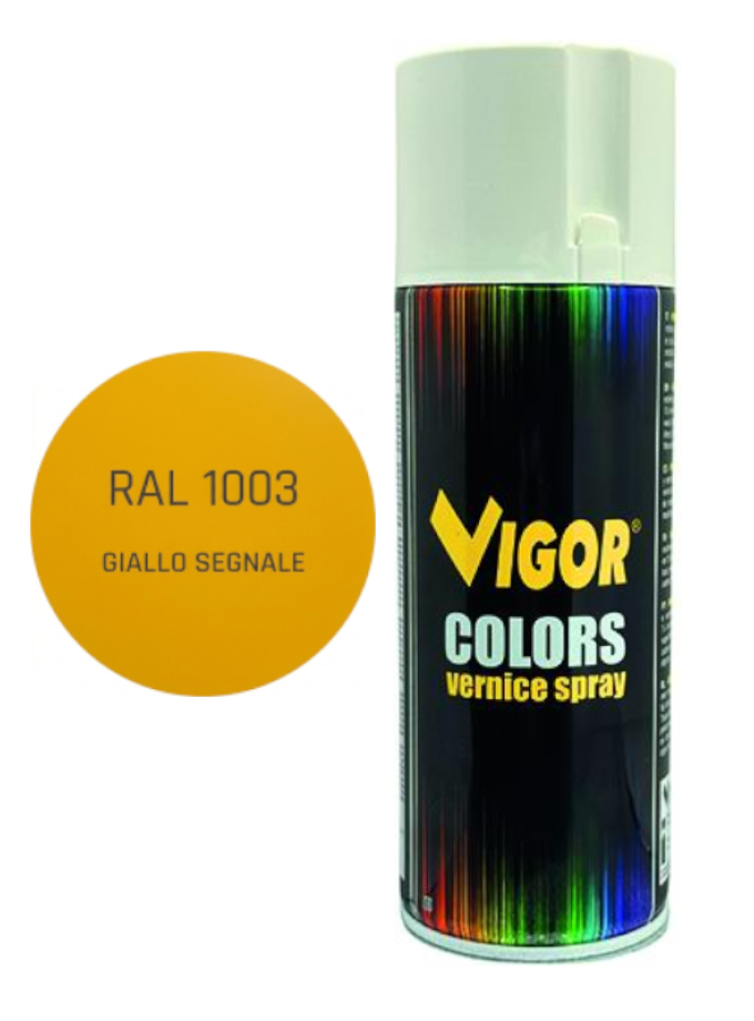 VERNICE SPRAY VIGOR 400 ml RAL 1003 GIALLO SEGNALE