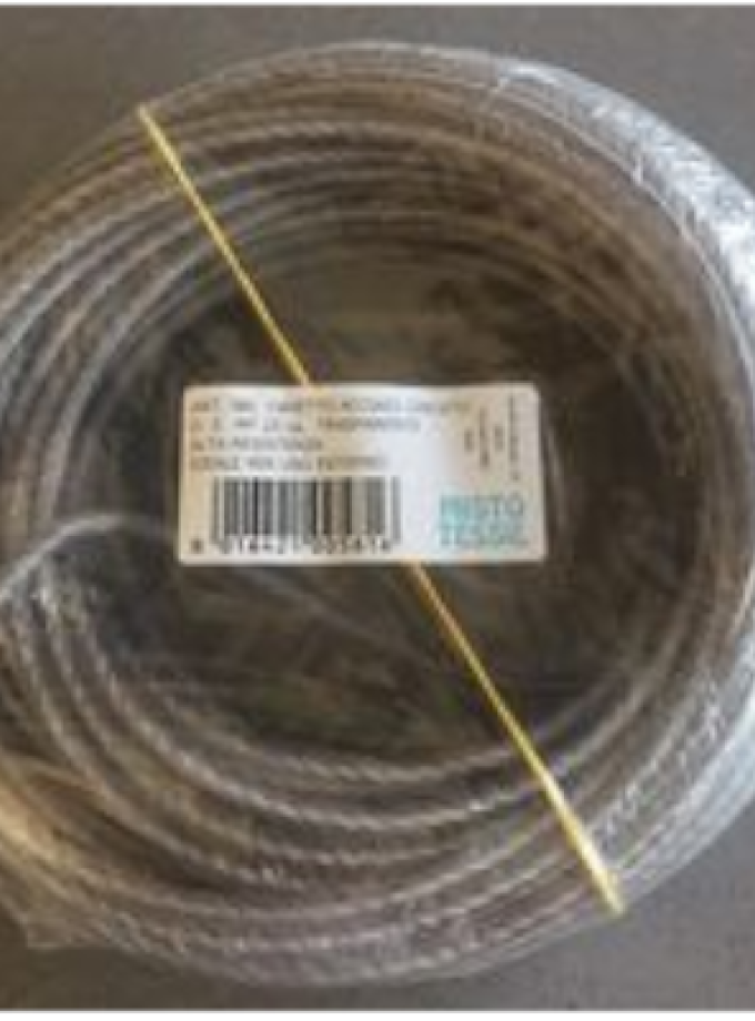 CAVETTO ACCIAIO PLASTIFICATO D.5 MT 25