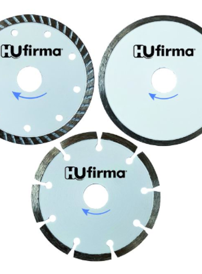DISCHI DIAMANTATI HU-FIRMA SET 3 PEZZI