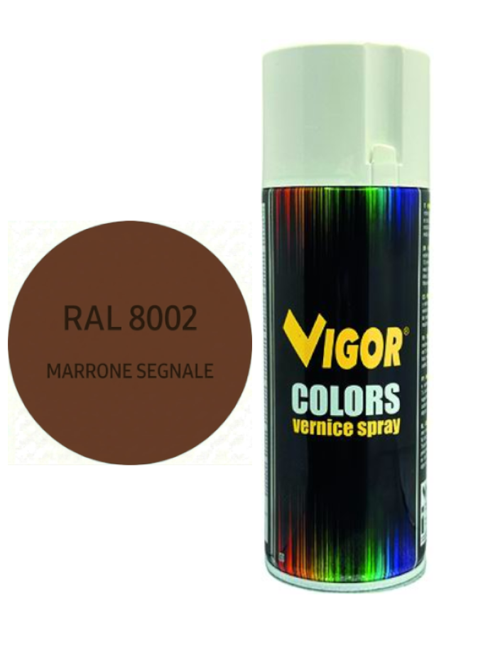 VERNICE SPRAY VIGOR 400 ml RAL 8002 MARRONE SEGNALE