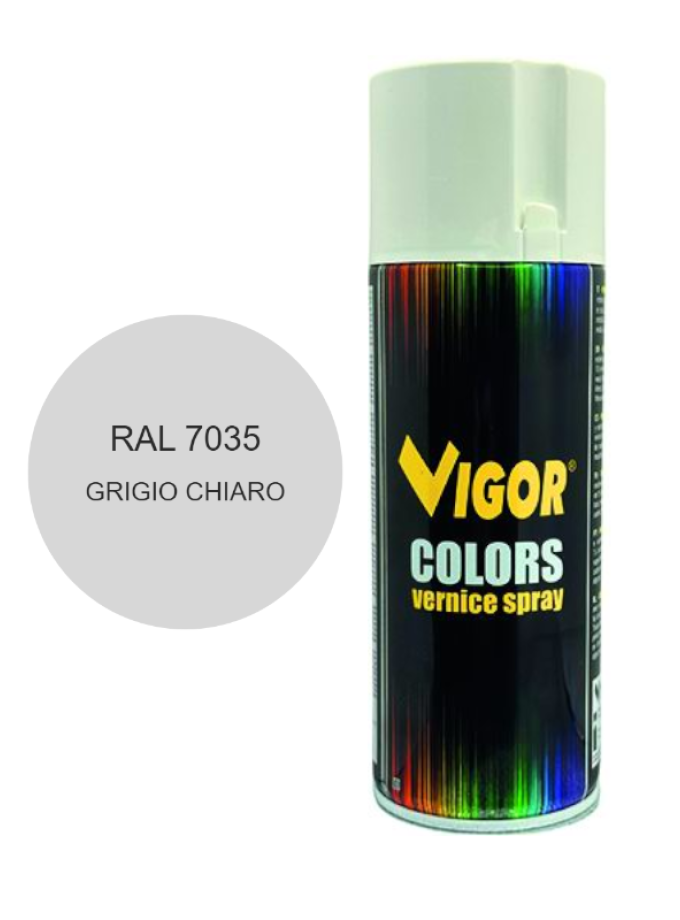 VERNICE SPRAY VIGOR 400 ml RAL 7035 GRIGIO CHIARO