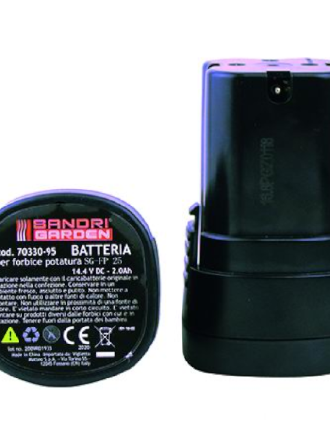 BATTERIA P/FORBICI DA POTARE SANDRIGARDEN SG-FP 25