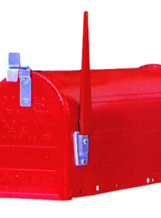 CASSETTA PER LETTERE AMERICA VIGOR ROSSA