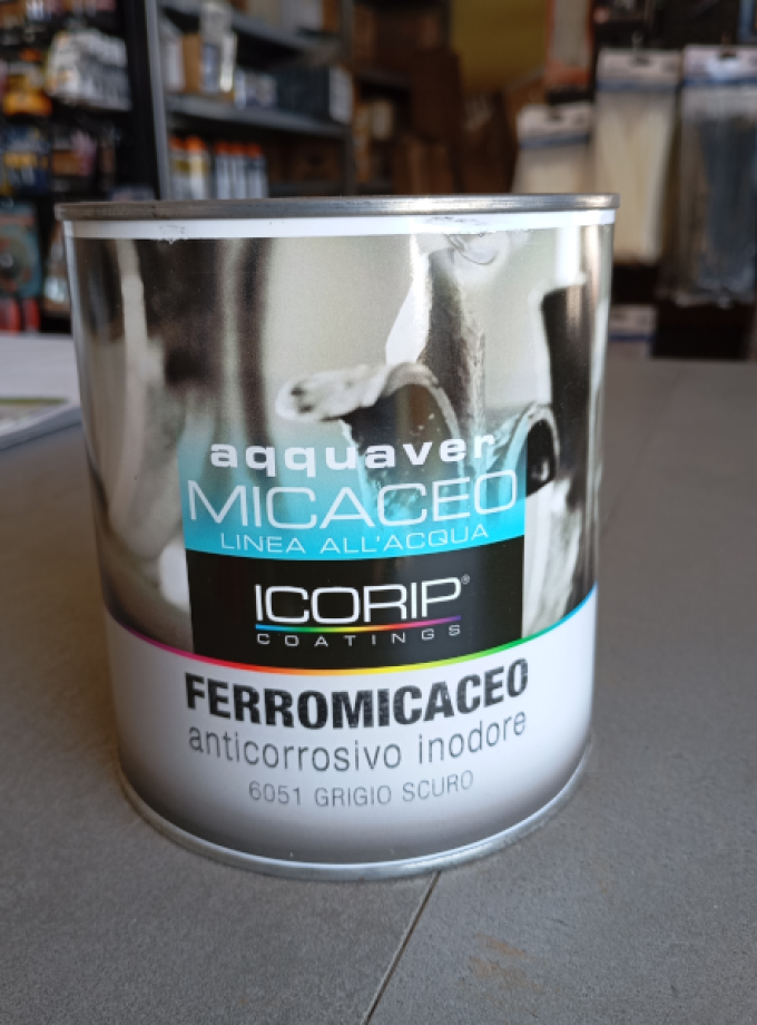SMALTO ALL'ACQUA FERROCMICACEO COL. GRIGIO SCURO 0,75 L