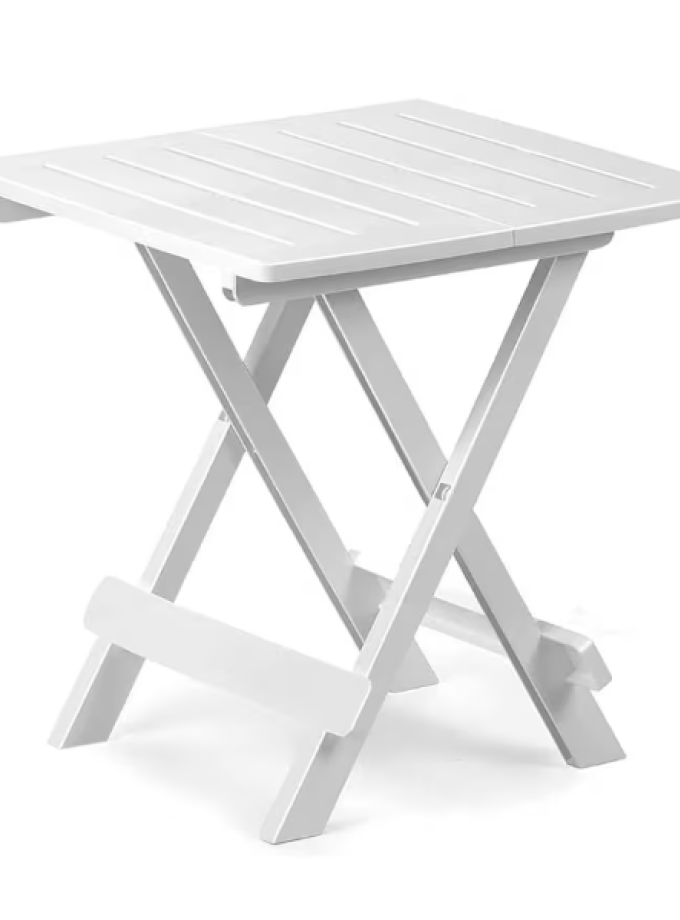 TAVOLI BIANCHI PIEGHEVOLI ADIGE 44X44X50H