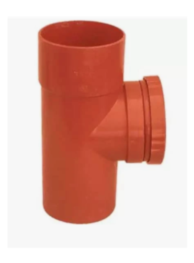ISPEZIONE LINEARE PVC ARANCIO D. 50 mm - REDI C/TAPPO ISPEZIONE A VITE
