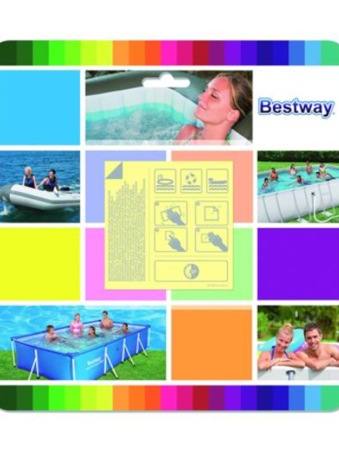 TOPPE DI RIPARAZIONE BESTWAY ART. 62091 SUBACQUEA 10 PEZZI