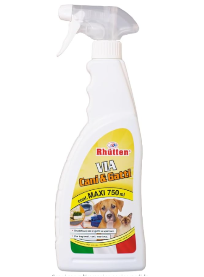 REPELLENTE VIA RHUTTEN CANI E GATTI 750 ML