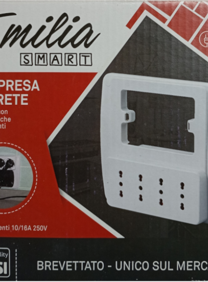 MULTIPRESA DA PARETE EMILIA SMART