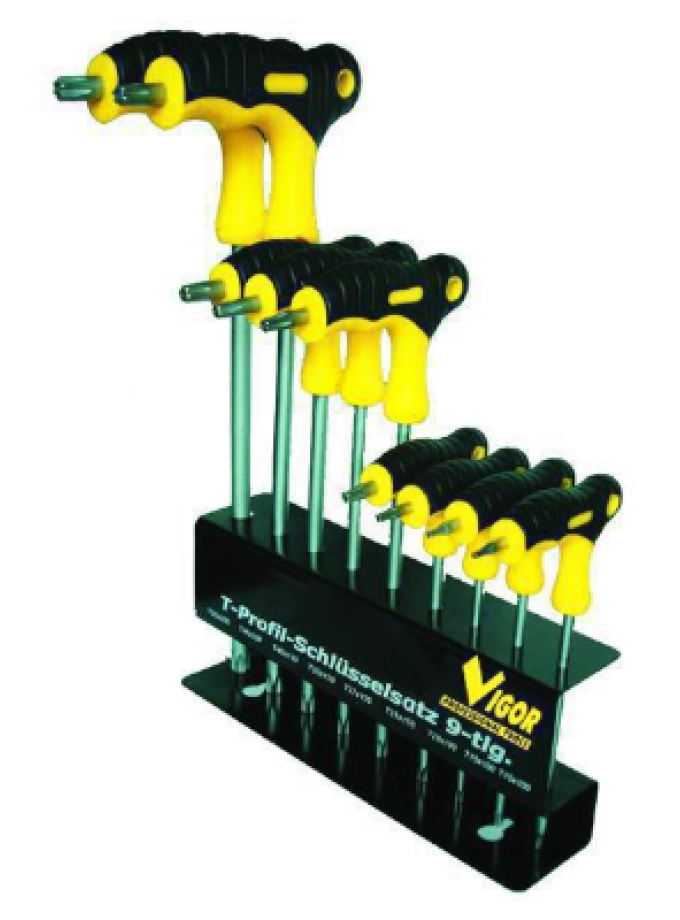SERIE CACCIAVITI VIGOR 9 PEZZI T-TORX