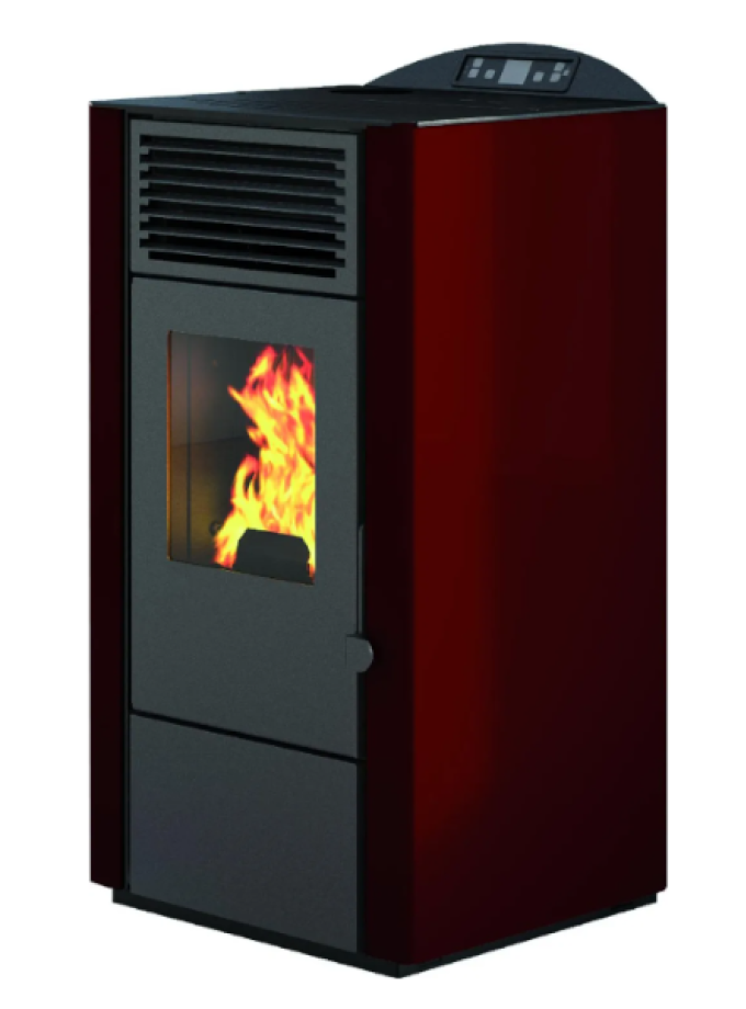 STUFA A PELLET LORY-10 PUNTO FUOCO ROSSA