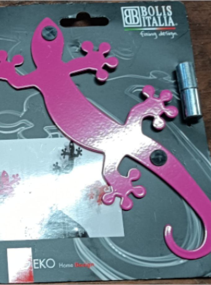 APPENDIABITI GEKO ACCIAIO VERNICIATO FUCSIA