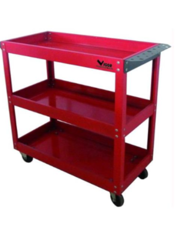CARRELLO PORTAUTENSILI TROLLY 3 PIANI VIGOR
