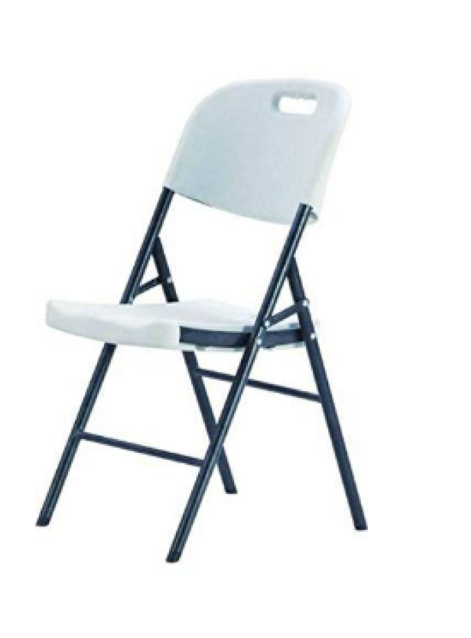 SEDIA PIEGHEVOLE MOD KING 52X48X85 CM BIANCO