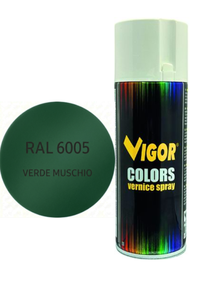 VERNICE SPRAY VIGOR 400 ml RAL 6005 VERDE MUSCHIO