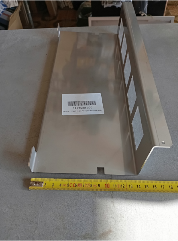 DEFLETTORE INOX PER STUFA ROSSELLA R1 BII - LUNA NORDICA