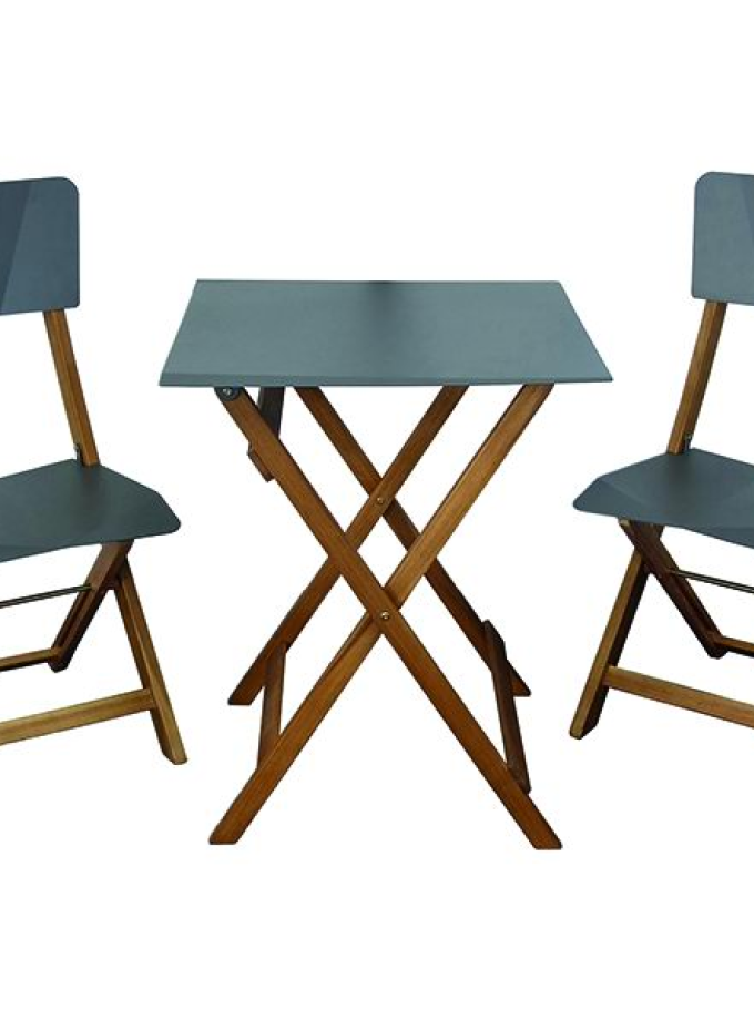 SET VIGOR ARREDO LEGNO MENELAO IN ACACIA 3 PEZZI