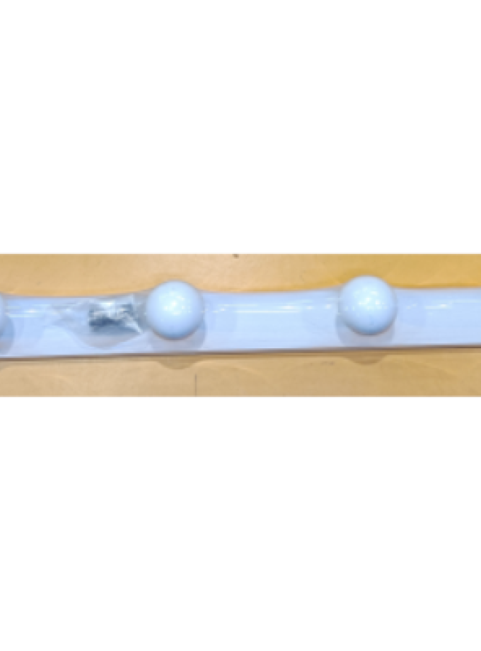 APPENDIABITI / ATTACCAPANNI DA PARETE "FUNGO" BIANCO 4 POSTI