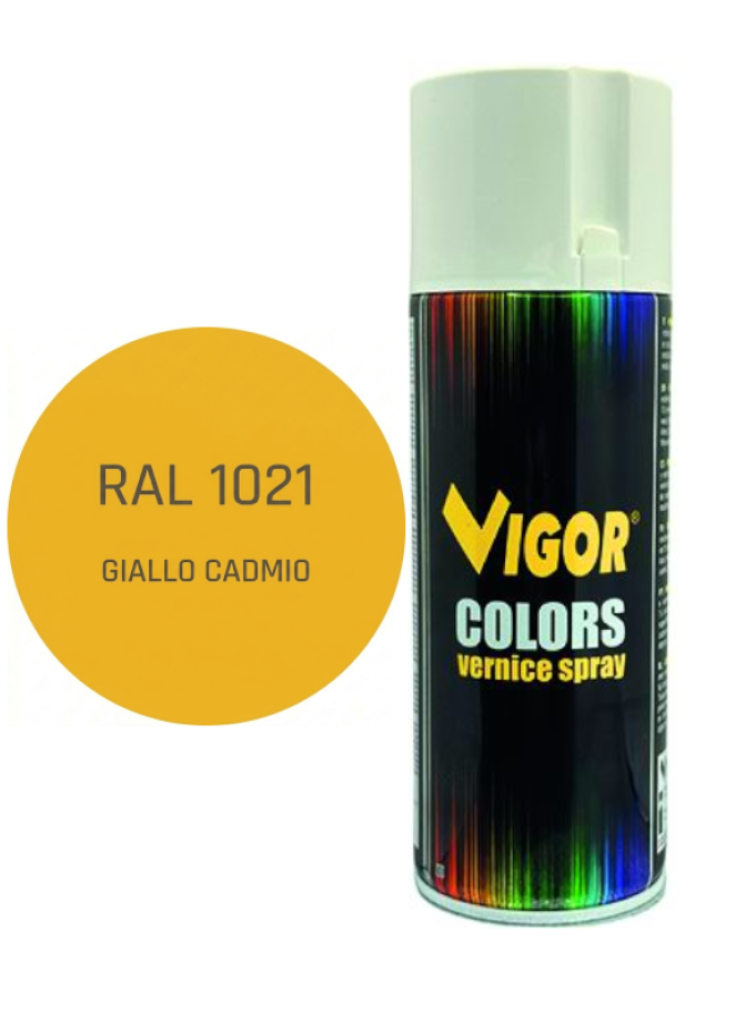 VERNICE SPRAY VIGOR 400 ml RAL 1021 GIALLO CADMIO