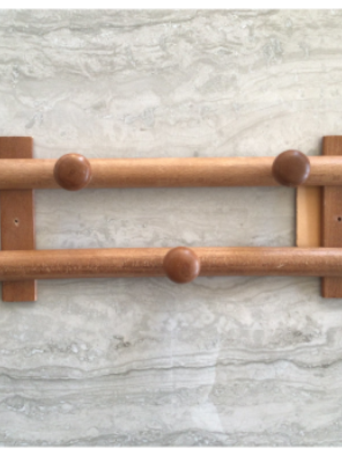 APPENDIABITI "TRIS" LEGNO NOCE 5 POSTI