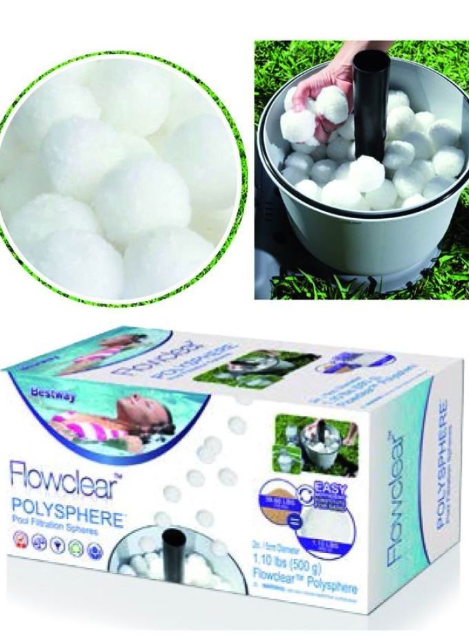 SFERE FILTRAZIONE BESTWAY POLISFERE 500 G CA.