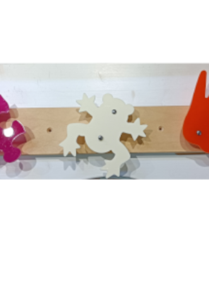APPENDIABITI / ATTACCAPANNI DA PARETE 3 POSTI FIGURE MISTE