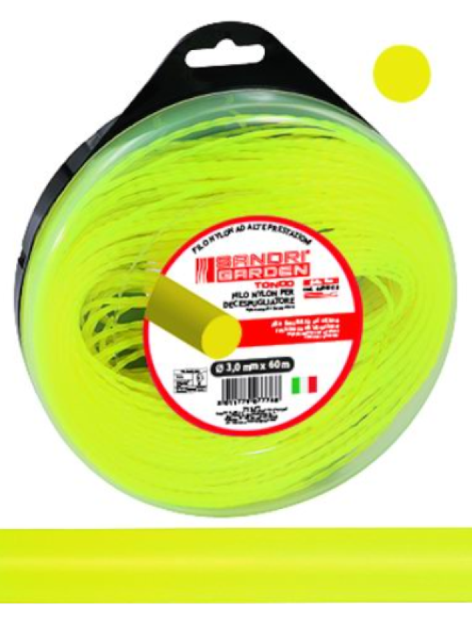 FILO P/DECESPUGLIATORI SANDRIGARDEN TONDO D. 3 mm x 60 mt