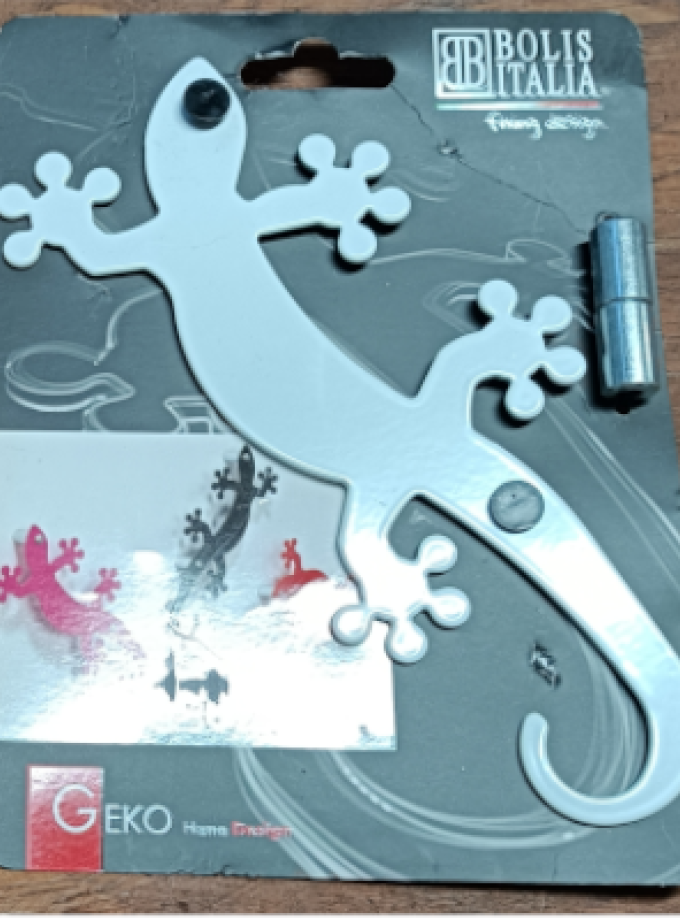 APPENDIABITI GEKO ACCIAIO VERNICIATO BIANCO