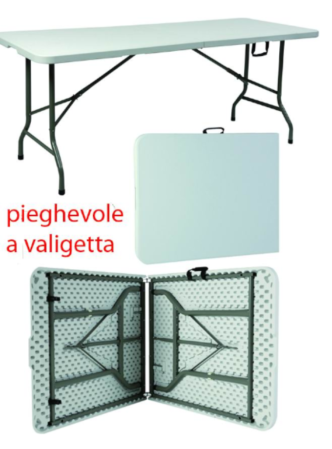 TAVOLI VIGOR TITO RICHIUDIBILE 180X74 CM